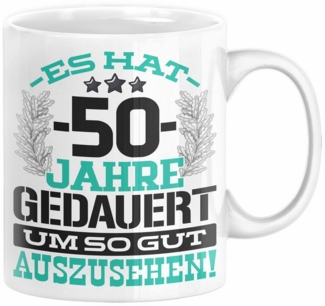 Trendation Tasse 50. Geburtstag Lustig Geschenk Männer Frauen Geschenkidee zum 50er Man