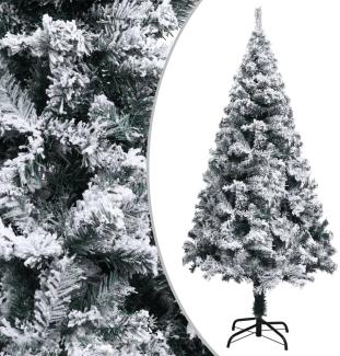 vidaXL Künstlicher Weihnachtsbaum mit Schnee Grün 120 cm PVC 328481