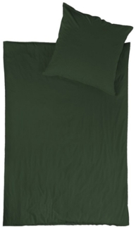 jilda-tex Bettwäsche Lissabon, Renforcé (Bio-Baumwolle), 2 teilig, unifarben, stonewashed und in vielen Farben