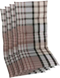 GO-DE Hochlehnerauflage, (Spar-Set, 4 St), Maße ca.: 48 cm x 118 cm x 5 cm