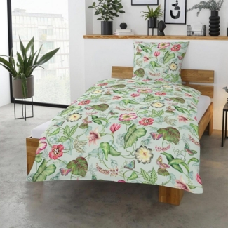 TRAUMSCHLAF Bettwäsche Belli Fiori, Mako Satin, 2 teilig