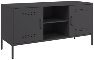 vidaXL TV-Schrank Schwarz 100,5x39x50,5 cm Stahl 842988