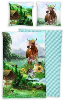 Irisette Wendebettwäsche Magic-K 8862, Mako-Satin, 2 teilig, edler Digitaldruck