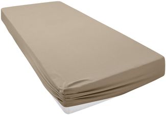 OTTO home Spannbettlaken Cremona, in PREMIUM Qualität aus 96% Baumwolle & 4% Elasthan, Jersey-Elasthan, Gummizug: rundum, (1 Stück), Größe ab 90x200 cm, in 145g/m² sowie 180 g/m² erhältlich