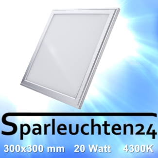 20W LED Panel eckig 30 X 30 CM Ultra Slim Einbau Strahler dimmbar 4300K