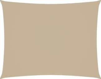 vidaXL Sonnensegel Oxford-Gewebe Rechteckig 6x8 m Beige 135168