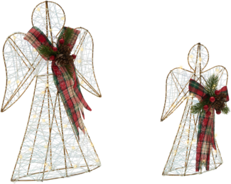 Weihnachtsdekoration ANNSJON Engel 30 40 cm Bunt