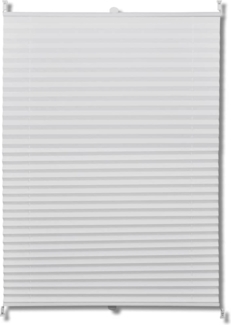 vidaXL Verdunklungsplissee 70×100 cm Weiß 240597