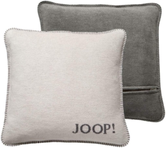 JOOP! Kissenbezug JOOP! Kissenhülle Melange Doubleface 50x50 cm, Melange Optik, weiche Baumwollmischung