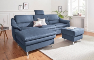 sit&more Ecksofa Cardoso L-Form, mit Federkern, wahlweise mit Bettfunktion