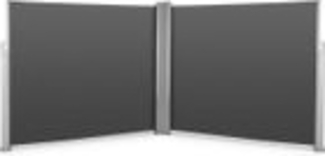 Bari Doppio 620 Doppel-Seitenmarkise 6x2,0 m Aluminium anthrazit