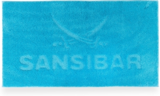 Badematte SANSIBAR türkis (BHT 115x2x65 cm)