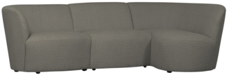 Ecksofa Coco aus Boucle-Stoff Rechts, Grün