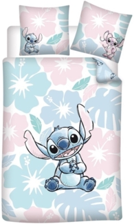 Lilo & Stitch Bettwäsche-Set Bettbezug 140 cm x 200 cm Kopfkissenbezugs 65 cm x 65 cm