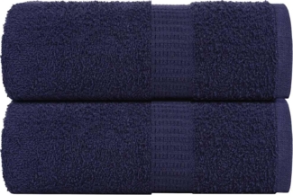 Gästetücher 2 Stk. Marineblau 30x50 cm 360 g/m² 100% Baumwolle 136779