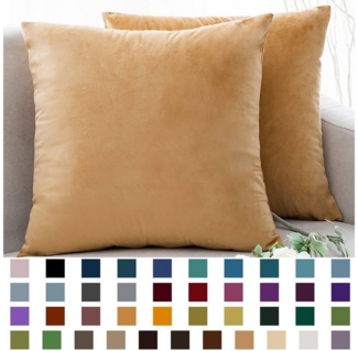 BYSURE Kissenbezüge, (2 Stück), Einfarbig Kissenbezuge aus Samt