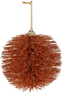Weihnachtsbaumdeko Bürste Anhänger Baumschmuck Christbaumkugeln ø 8cm Glitzer