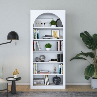 Bücherregal, 'HC116', 180 x 31,5 x 80, Weiß