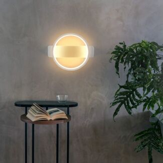 ZMH LED Wandleuchte Innen Modern LED Wandlampe 7W Warmweiß 3000K, 2 Stücke, LED fest integriert, Warmweiß, Modern LED Wandlampe