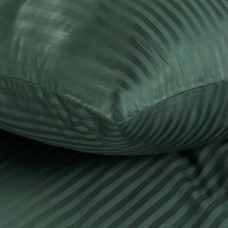 Eurofirany Bettwäsche Satin-Damast Bettwäschegarnitur 2TLG / 3TLG Baumwolle, Streifen, einfarbig, elegantes Design