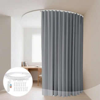 BTTO V&G Verdunkelungsvorhang Raumteiler-Vorhänge zur Deckenmontage, Gardinen inkl. Schiene-Set, Extra Breite