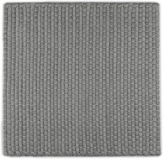 Heckett and Lane Badematte Vellutato Badematte 70x120 Light Grey Badematte 70x120 Light-Grey Uni, Baumwollmischung, Badematte Badteppich