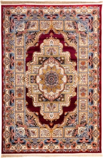 Morgenland Orientalischer Webteppich - Hesar - rechteckig - 150 x 100 - Dunkelrot