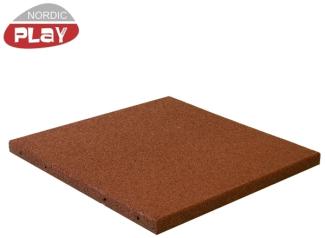 Gummifliese 50x50x3 cm rot NORDIC PLAY Active (810-167)