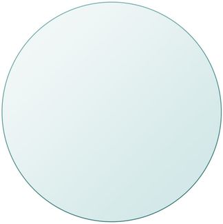 Tischplatte | Schreibtischplatte aus gehärtetem Glas rund 400 mm