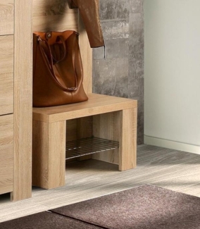 Sitzbank 69cm sonoma eiche Bank Garderobenbank mit Ablage