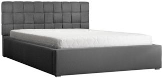 Polsterbett Malmo, Grau, 140x200 cm, ohne Bettkasten