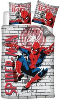 MARVEL Bettwäsche Marvel Spiderman Kinder Bettwäsche 2tlg. Set, 2 teilig, Bettdeckenbezug 135-140x200cm Kissenbezug 65x65 cm