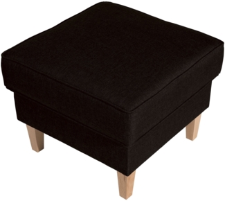 Hocker Karlen Bezug Flachgewebe Buche natur / schoko 22034
