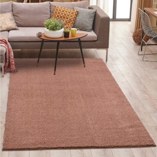Carpet City Hochflor-Teppich Plainy, rechteckig, Höhe: 30 mm, Shaggy Polyester Teppich, besonders weich, Uni-Farben