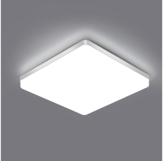 Goeco Deckenleuchte Quadratische LED Leuchte,48W IP44,6500K,für Flure,Balkone