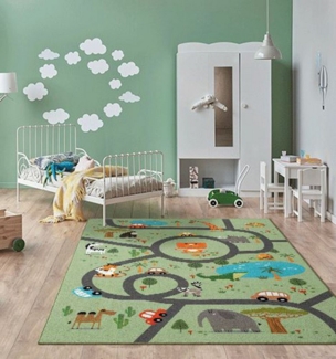 the carpet Teppich Happy Life, rechteckig, Höhe: 4 mm, Life Kinderzimmer Teppich Spielteppich pflegeleicht