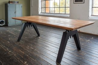 KAWOLA Esstisch REY Akazie massiv Schweizer Kante 280x100 cm