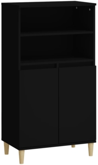 vidaXL Highboard Schwarz 60 x 36 x 110 cm Holzwerkstoff [821221]