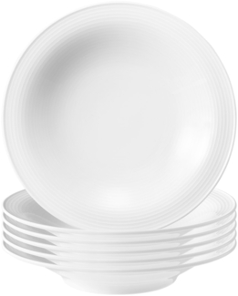 Seltmann Weiden Beat Color Glaze Suppenteller ø 22,5 cm 6er Set Weiß - DS