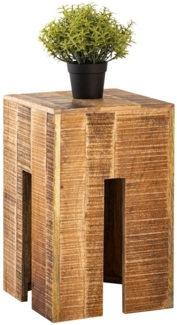 Hocker quadratisch 28 x 45 x 28 cm Blumenhocker Blumensäule Sitzhocker Beiste...