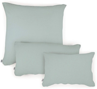 hutch&putch Kissenbezug Musselin Kopfkissenbezug - Kissenhülle - 100% Bio-Baumwolle, (1 Stück), Kuschelweich - Atmungsaktiv - mit hochwertigem Reißverschluss