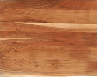 vidaXL Schreibtischplatte 110x80x3,8 cm Massivholz Akazie Baumkante 370317