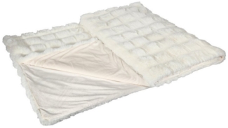 Wohndecke Eskimo Webpelzdecke Wohndecke Felldecke Cloud creme 150x200, Eskimo