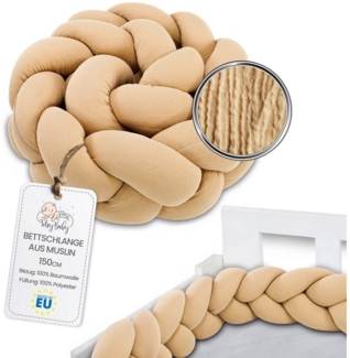 Totsy Baby Dekokissen Kuschelkissen Musselin 150 cm Beige