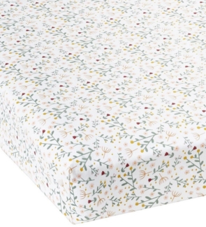 vertbaudet Spannbettlaken Baby Spannbettlaken Blumenzauber, Baumwolle, Blumenprint, robust