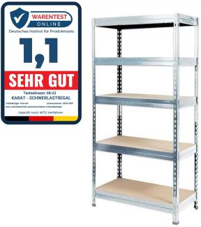 Schwerlastregal | Verzinkt | Traglast bis 1250 kg | Individuell einsetzbar | 180 x 90 x 30 cm