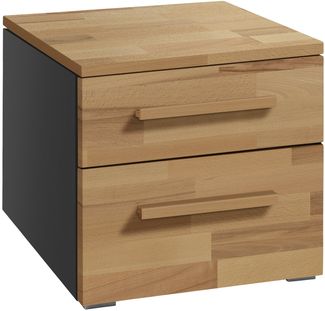 Accessoires Nachttische braun Kernbuche Massivholz 50cm x 45cm x 41cm