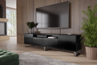 ALTDECOR Lowboard CIRA-S (TV-Schrank, TV Möbel, TV Cabinet, Fernsehtisch bodenstehend 200cm), Fernseher schrank, TV Kommode, TV Tisch, TV Sideboard, TV Boar