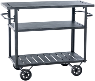 Servierwagen Spring antik silber