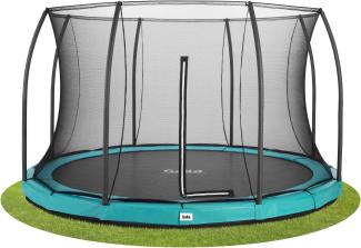 Salta 'Comfort Edition Ground' Rundes Bodentrampolin mit Netz, grün, 396 cm